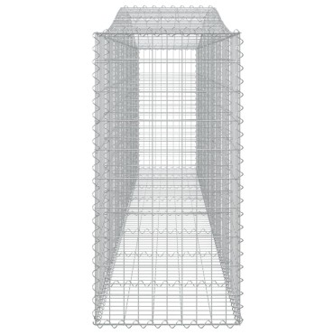 vidaXL Συρματοκιβώτια Τοξωτά 3 τεμ. 400x50x100/120 εκ. Γαλβαν. Ατσάλι