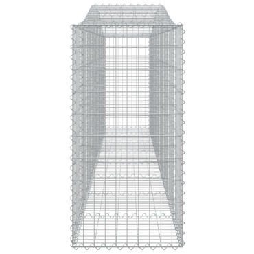 vidaXL Συρματοκιβώτια Τοξωτά 25 τεμ. 400x50x100/120 εκ. Γαλβαν. Ατσάλι