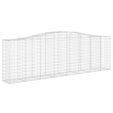 vidaXL Συρματοκιβώτια Τοξωτά 15 τεμ. 400x50x120/140 εκ. Γαλβαν. Ατσάλι
