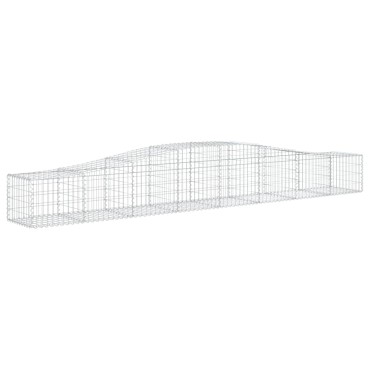 vidaXL Συρματοκιβώτια Τοξωτά 15 τεμ. 400x50x40/60 εκ. Γαλβαν. Ατσάλι