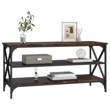 vidaXL Έπιπλο Τηλεόρασης Καπνιστή Δρυς 100x40x50cm Επεξ. Ξύλο 1 τεμ.