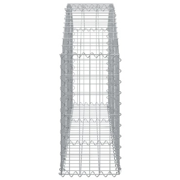 vidaXL Συρματοκιβώτιο Τοξωτό 150x30x60/80εκ. από Γαλβανισμένο Χάλυβα