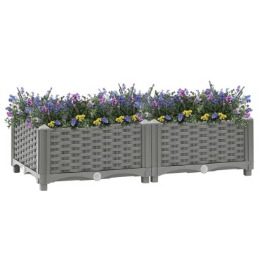 vidaXL Ζαρντινιέρα 80 x 40 x 23 εκ. από Πολυπροπυλένιο