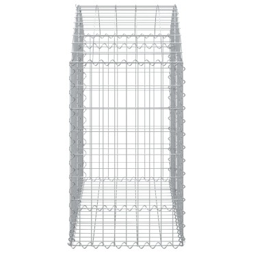 vidaXL Συρματοκιβώτιο Τοξωτό 100x50x80/100εκ. από Γαλβανισμένο Χάλυβα