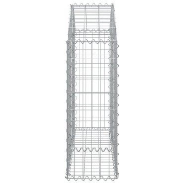 vidaXL Συρματοκιβώτιο Τοξωτό 100x30x80/100εκ. από Γαλβανισμένο Χάλυβα