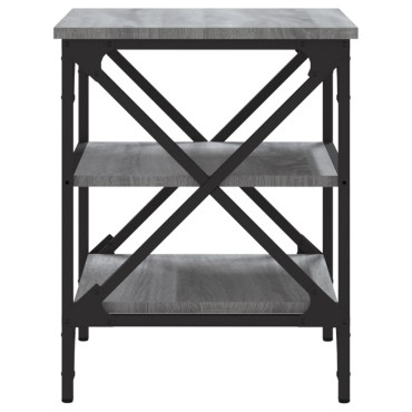 vidaXL Βοηθητικό Τραπέζι Γκρι Sonoma 40x42x50cm Επεξεργασμένο Ξύλο 1 τεμ.