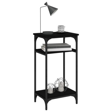 vidaXL Βοηθητικό Τραπέζι Μαύρο 40x30x75cm από Επεξεργασμένο Ξύλο 1 τεμ.