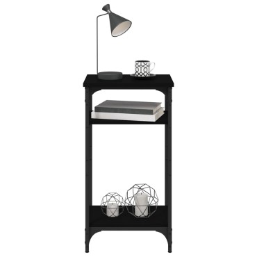 vidaXL Βοηθητικό Τραπέζι Μαύρο 40x30x75cm από Επεξεργασμένο Ξύλο 1 τεμ.