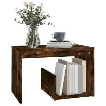 vidaXL Βοηθητικό Τραπέζι Καπνιστή Δρυς 59x36x38cm Επεξεργασμένο Ξύλο 1 τεμ.