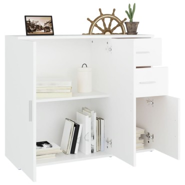 vidaXL Ντουλάπι Λευκό 91x29,5x75cm από Επεξεργασμένο Ξύλο 1 τεμ.