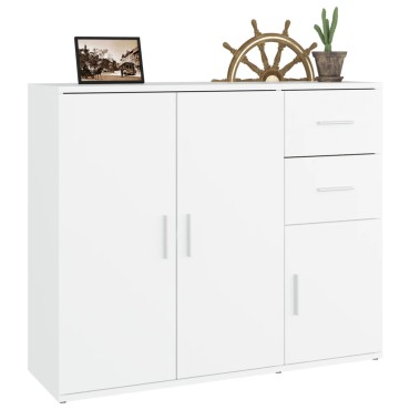 vidaXL Ντουλάπι Λευκό 91x29,5x75cm από Επεξεργασμένο Ξύλο 1 τεμ.