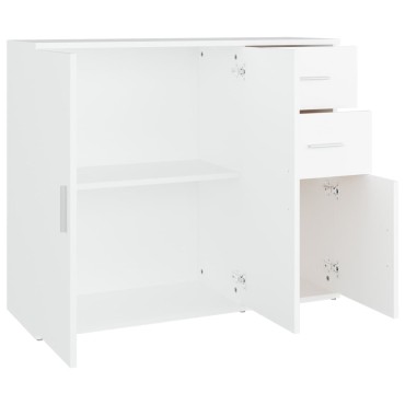vidaXL Ντουλάπι Λευκό 91x29,5x75cm από Επεξεργασμένο Ξύλο 1 τεμ.