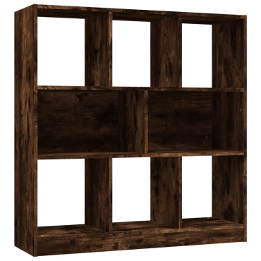 vidaXL Βιβλιοθήκη Καπνιστή Δρυς 97,5x29,5x100cm Επεξεργασμένο Ξύλο 1 τεμ.