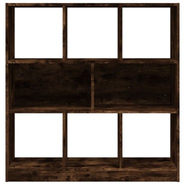 vidaXL Βιβλιοθήκη Καπνιστή Δρυς 97,5x29,5x100cm Επεξεργασμένο Ξύλο 1 τεμ.