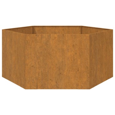 vidaXL Ζαρντινιέρα Σκουρ. 90 x 90 x 45 εκ. Ατσάλι Σκληρυθέν στον Αέρα