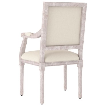 vidaXL Πολυθρόνα Μπεζ 54x59x99cm Λινή 1 τεμ.