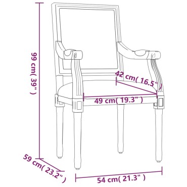 vidaXL Πολυθρόνα Μπεζ 54x59x99cm Λινή 1 τεμ.