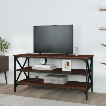 vidaXL Έπιπλο Τηλεόρασης Καφέ Δρυς 100x40x50cm Επεξεργασμένο Ξύλο 1 τεμ.