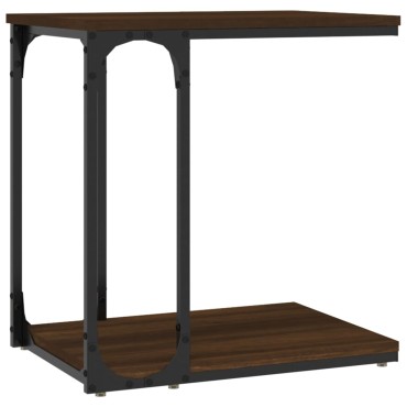 vidaXL Βοηθητικό Τραπέζι Καφέ Δρυς 50x35x52cm Επεξεργασμένο Ξύλο 1 τεμ.