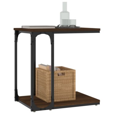 vidaXL Βοηθητικό Τραπέζι Καφέ Δρυς 50x35x52cm Επεξεργασμένο Ξύλο 1 τεμ.