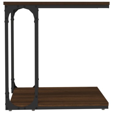 vidaXL Βοηθητικό Τραπέζι Καφέ Δρυς 50x35x52cm Επεξεργασμένο Ξύλο 1 τεμ.
