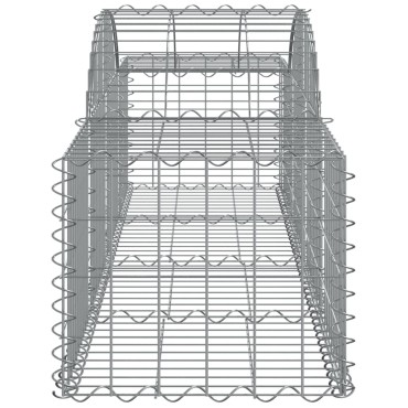 vidaXL Συρματοκιβώτιο Τοξωτό 200x50x40/60εκ. από Γαλβανισμένο Χάλυβα