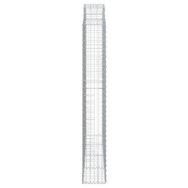 vidaXL Συρματοκιβώτιο Τοξωτό 200x30x200/220εκ. από Γαλβανισμένο Χάλυβα