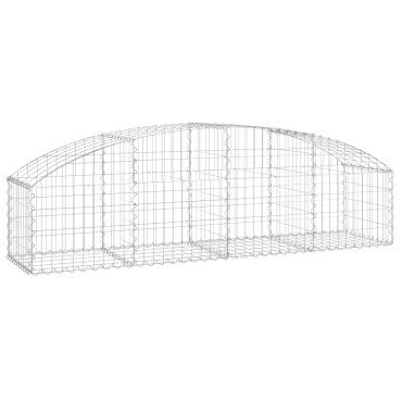 vidaXL Συρματοκιβώτιο Τοξωτό 200x50x40/60εκ. από Γαλβανισμένο Χάλυβα