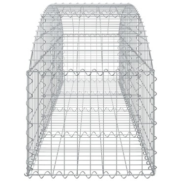 vidaXL Συρματοκιβώτιο Τοξωτό 200x50x40/60εκ. από Γαλβανισμένο Χάλυβα