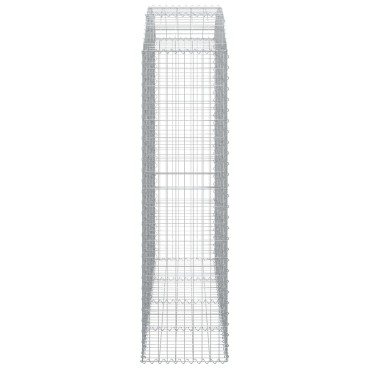 vidaXL Συρματοκιβώτιο Τοξωτό 200x50x180/200εκ. από Γαλβανισμένο Χάλυβα