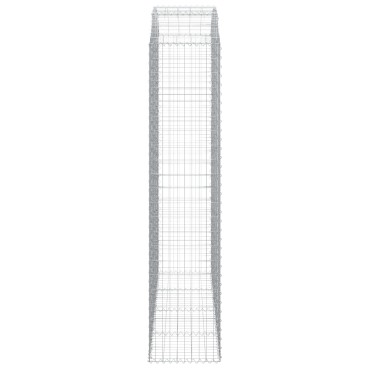 vidaXL Συρματοκιβώτιο Τοξωτό 200x50x220/240εκ. από Γαλβανισμένο Χάλυβα