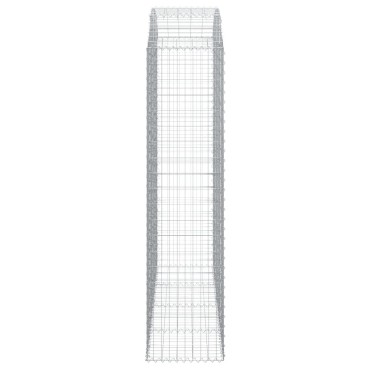 vidaXL Συρματοκιβώτιο Τοξωτό 200x50x200/220εκ. από Γαλβανισμένο Χάλυβα