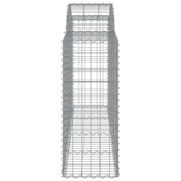 vidaXL Συρματοκιβώτιο Τοξωτό 200x50x100/120εκ. από Γαλβανισμένο Χάλυβα