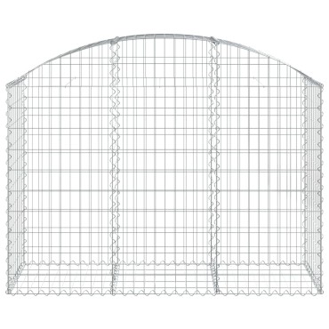 vidaXL Συρματοκιβώτιο Τοξωτό 150x50x100/120εκ. από Γαλβανισμένο Χάλυβα