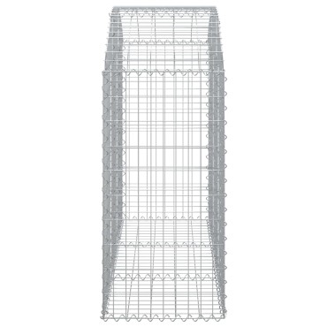 vidaXL Συρματοκιβώτιο Τοξωτό 150x50x100/120εκ. από Γαλβανισμένο Χάλυβα