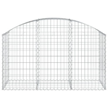 vidaXL Συρματοκιβώτιο Τοξωτό 150x50x80/100εκ. από Γαλβανισμένο Χάλυβα