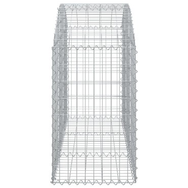 vidaXL Συρματοκιβώτιο Τοξωτό 150x50x80/100εκ. από Γαλβανισμένο Χάλυβα