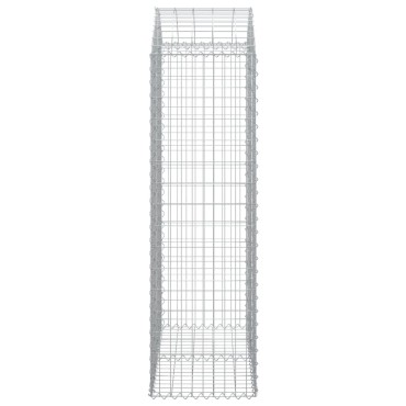 vidaXL Συρματοκιβώτιο Τοξωτό 100x50x160/180εκ. από Γαλβανισμένο Χάλυβα
