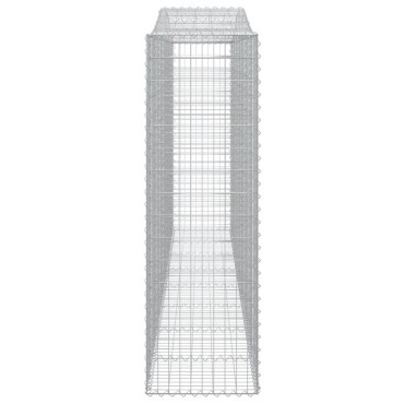 vidaXL Συρματοκιβώτια Τοξωτά 6 τεμ. 400x50x160/180 εκ. Γαλβαν. Ατσάλι