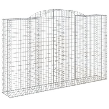 vidaXL Συρματοκιβώτιο Τοξωτό 300x50x180/200εκ. από Γαλβανισμένο Χάλυβα