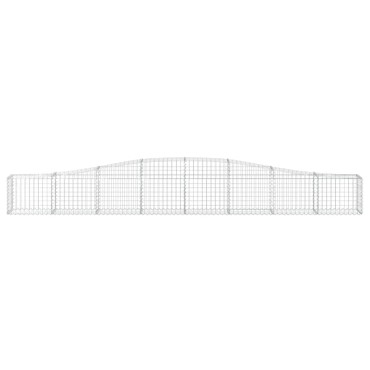 vidaXL Συρματοκιβώτια Τοξωτά 7 τεμ. 400x30x40/60 εκ. Γαλβαν. Ατσάλι