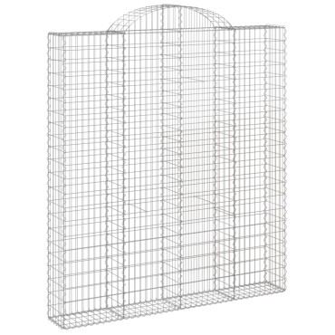 vidaXL Συρματοκιβώτιο Τοξωτό 200x30x220/240εκ. από Γαλβανισμένο Χάλυβα