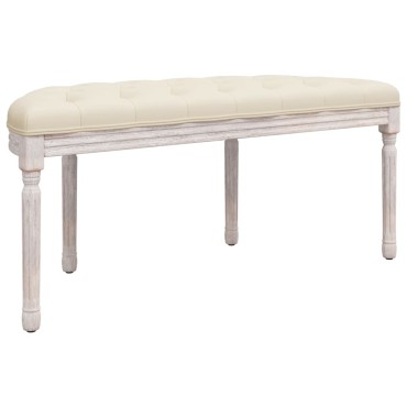 vidaXL Πάγκος 110,5x45x49cm Λινός 1 τεμ.