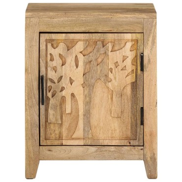 vidaXL Κομοδίνο 40x30x50cm από Μασίφ Ξύλο Μάνγκο 1 τεμ.