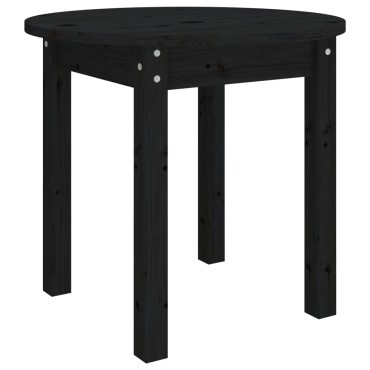 vidaXL Τραπεζάκι Σαλονιού Μαύρο 45x40cm από Μασίφ Ξύλο Πεύκου 1 τεμ.