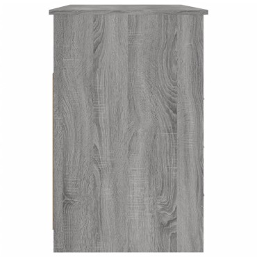 vidaXL Γραφείο με Συρτάρια Γκρι Sonoma 102x50x76cm Επεξεργασμένο Ξύλο 1 τεμ.
