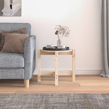 vidaXL Τραπεζάκι Σαλονιού 52,5x45cm από Μασίφ Ξύλο Πεύκου 1 τεμ.