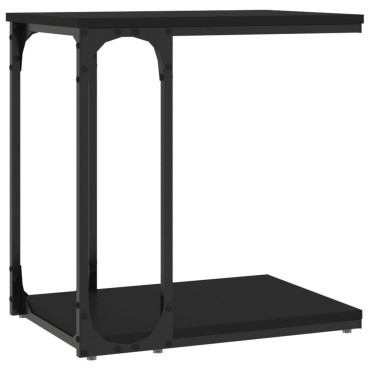vidaXL Βοηθητικό Τραπέζι Μαύρο 50x35x52cm από Επεξεργασμένο Ξύλο 1 τεμ.