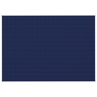 vidaXL Κουβέρτα Βαρύτητας Μπλε 155 x 220 εκ. 11 κ. Υφασμάτινη