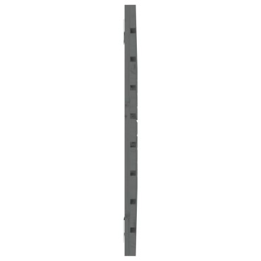 vidaXL Κεφαλάρι Τοίχου Γκρι 96x3x63cm από Μασίφ Ξύλο Πεύκου 1 τεμ.